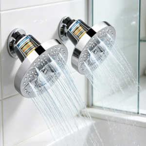 Filtered Shower Head with High Pressure Spray, Chrome