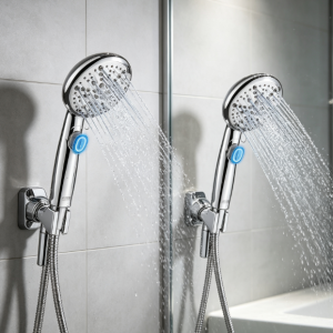 9-Spray Modes Handheld Shower Head, Water-Saving, Chrome