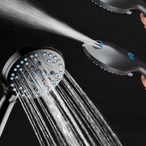 8-Mode High Pressure Handheld Shower Head with 2-Mode Power Wash