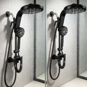High Pressure Rain Showerhead Combo, Magnetic Shower Head Set