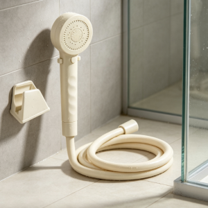 RV Shower Head with Hose Kit, Beige