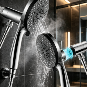 Magnetic Shower Head with Handheld, Chrome